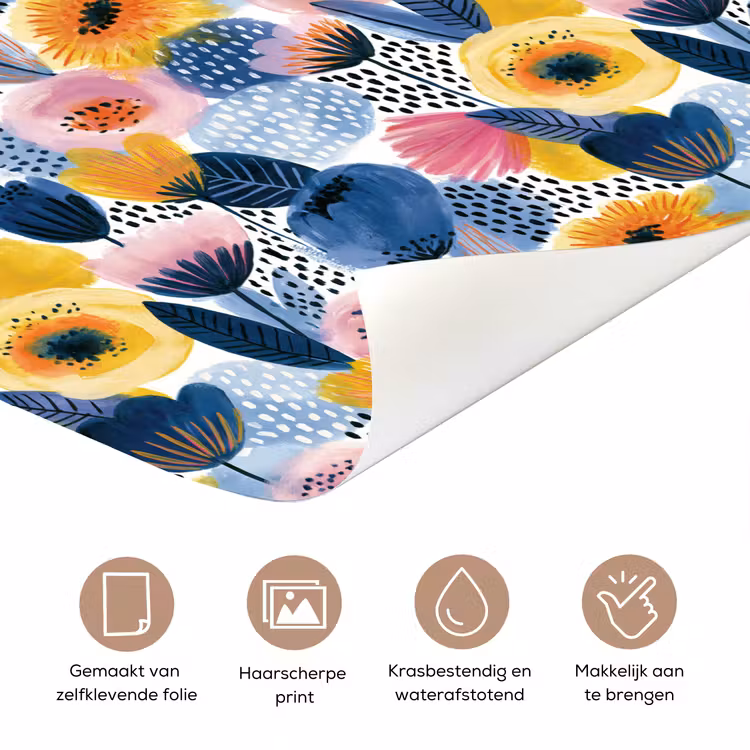 Creatief - Patroon - Kleurrijk deurposter klein 289 -closeup_NL