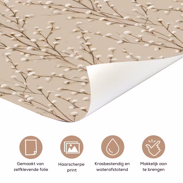 Katoen - Natuur - Taupe deurposter klein 289 -closeup_NL