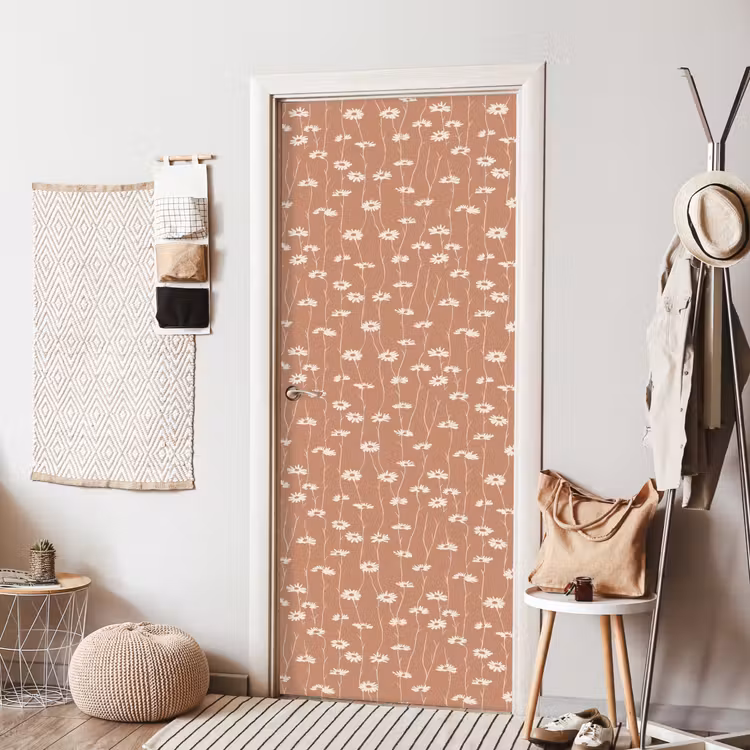Madeliefjes - Subtiel - Terracotta deurposter klein 289 -sfeer6