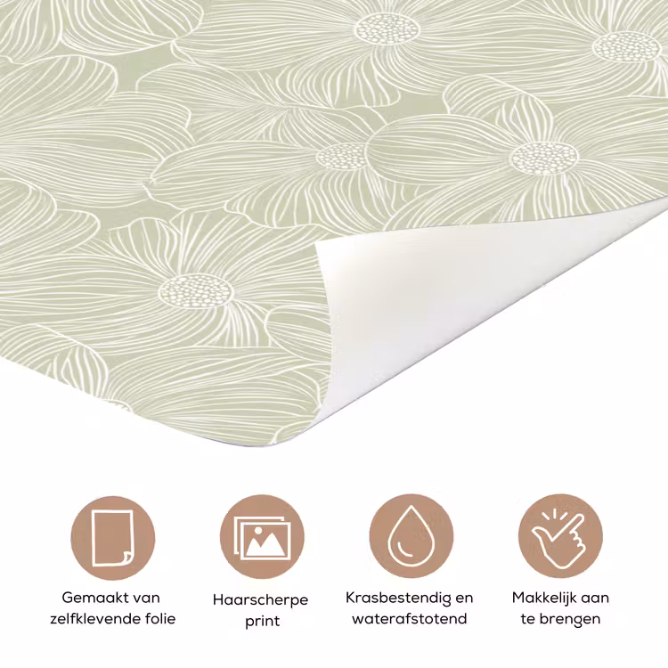 Sereen - Bloemen - Groen deurposter klein 289 -closeup_NL