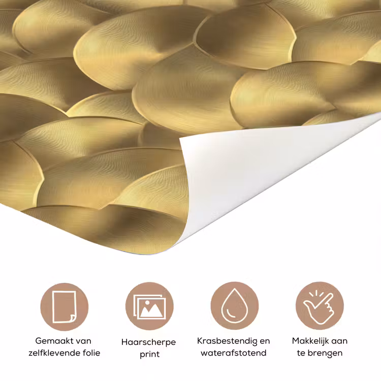 Modern - Cirkel - Goud deurposter klein 289 -closeup_NL