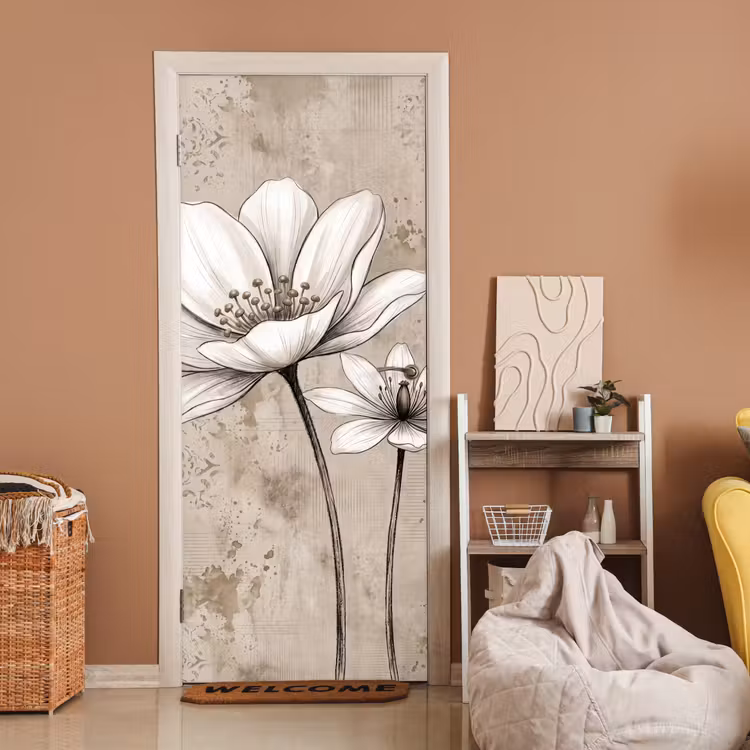 Modern - Design - Wit deurposter klein -sfeer1