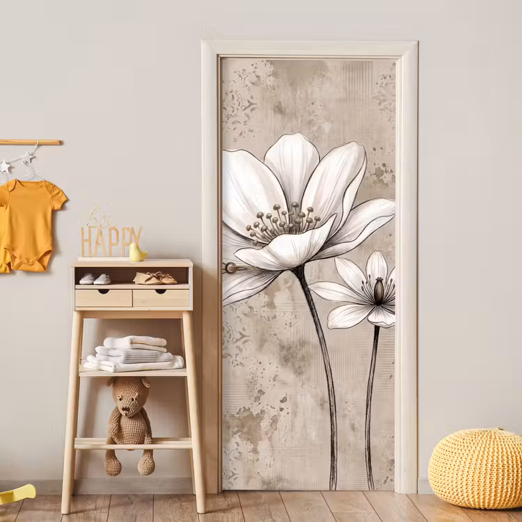Modern - Design - Wit deurposter klein -sfeer4