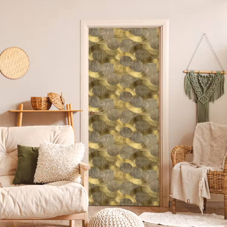 Modern - Geometrisch - Goud deurposter klein 289 -sfeer2