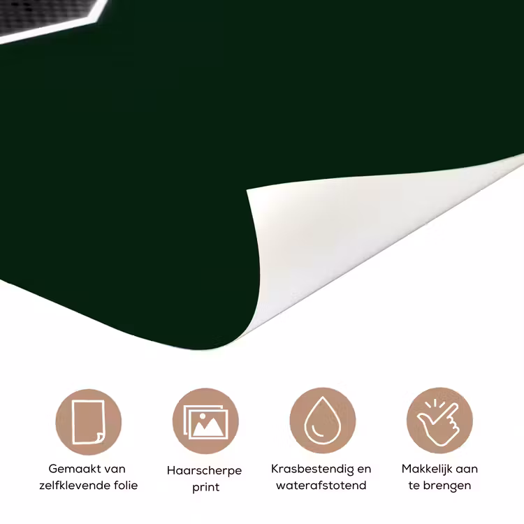 Mond - Groen - Illustratie - BLAH BLAH deurposter klein -closeup_NL