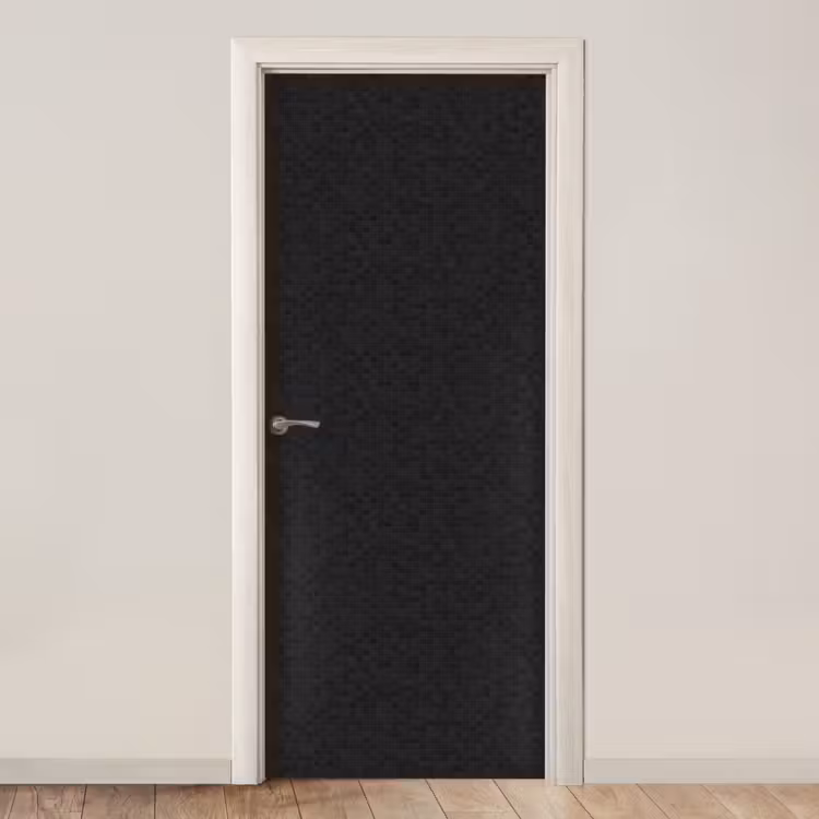 Mozaïek - Patroon - Antraciet - Zwart deurposter klein 289 -3d_beige