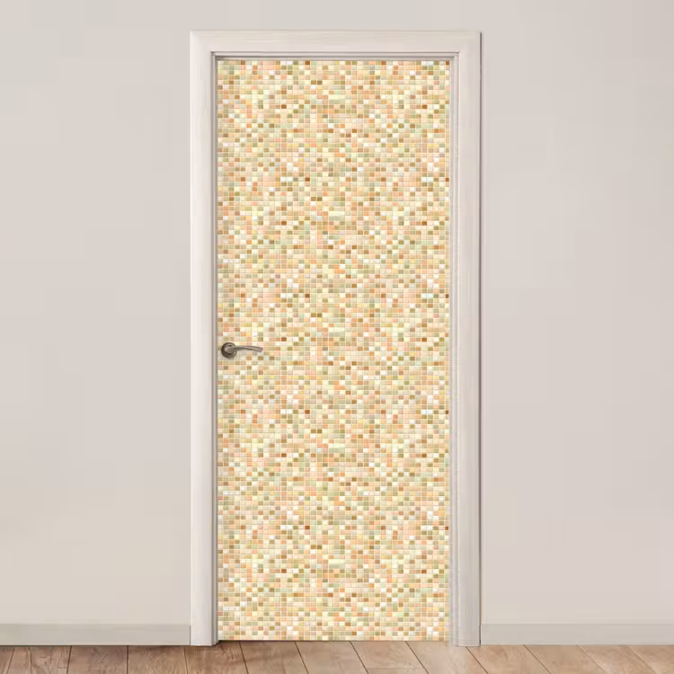 Mozaïek - Patroon - Terracotta deurposter klein 289 -3d_beige