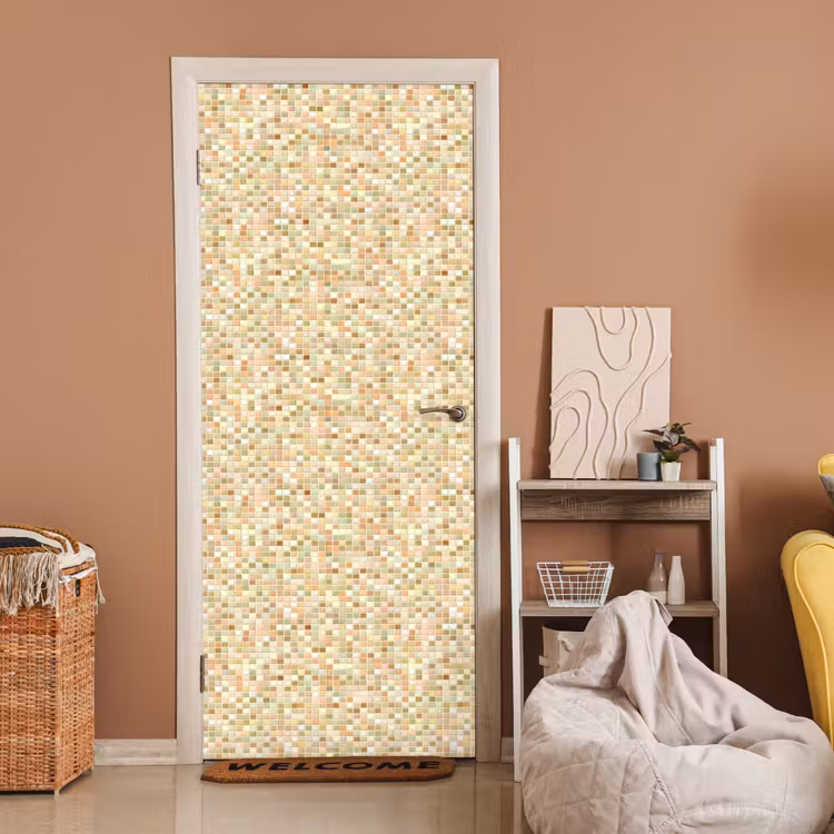 Mozaïek - Patroon - Terracotta deurposter klein 289 -sfeer1