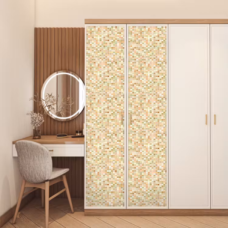 Mozaïek - Patroon - Terracotta deurposter klein 289 -sfeer3