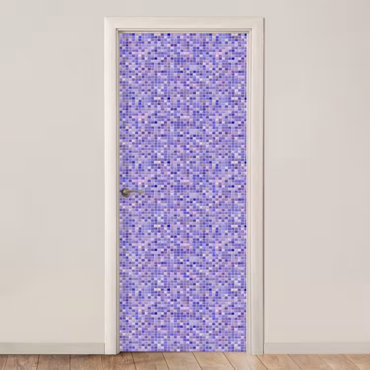 Mozaïek - Tegels - Lila - Amethist deurposter klein 289 -3d_beige