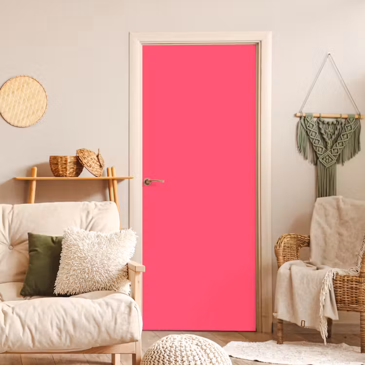 Neon - Flamingo - Roze deurposter klein 289 -sfeer2