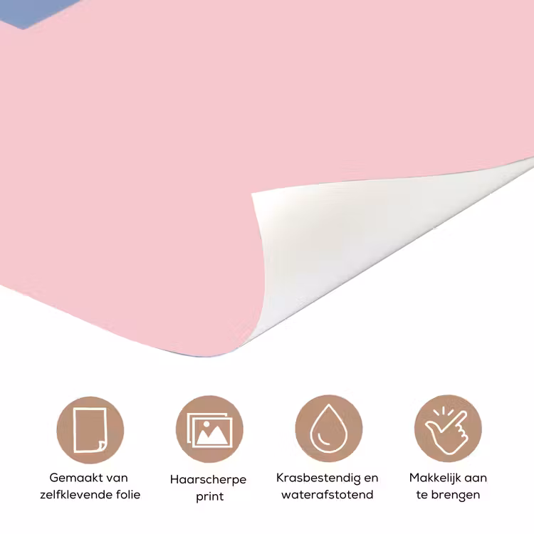 Nice - Paars - Roze deurposter klein -closeup_NL