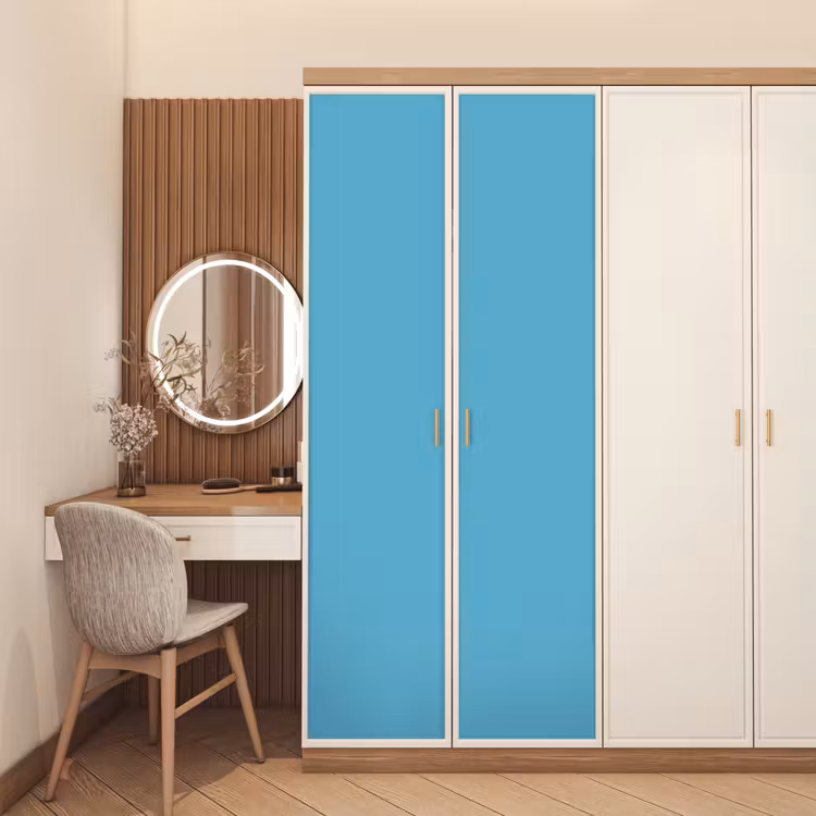 Ocean - Teal - Blauw deurposter klein 289 -sfeer3