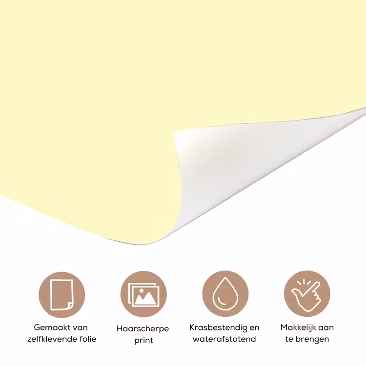 Oh darling - Geel - Hart deurposter klein -closeup_NL