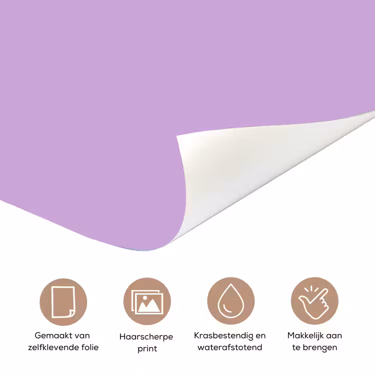 Oh darling - Hart - Paars deurposter klein -closeup_NL