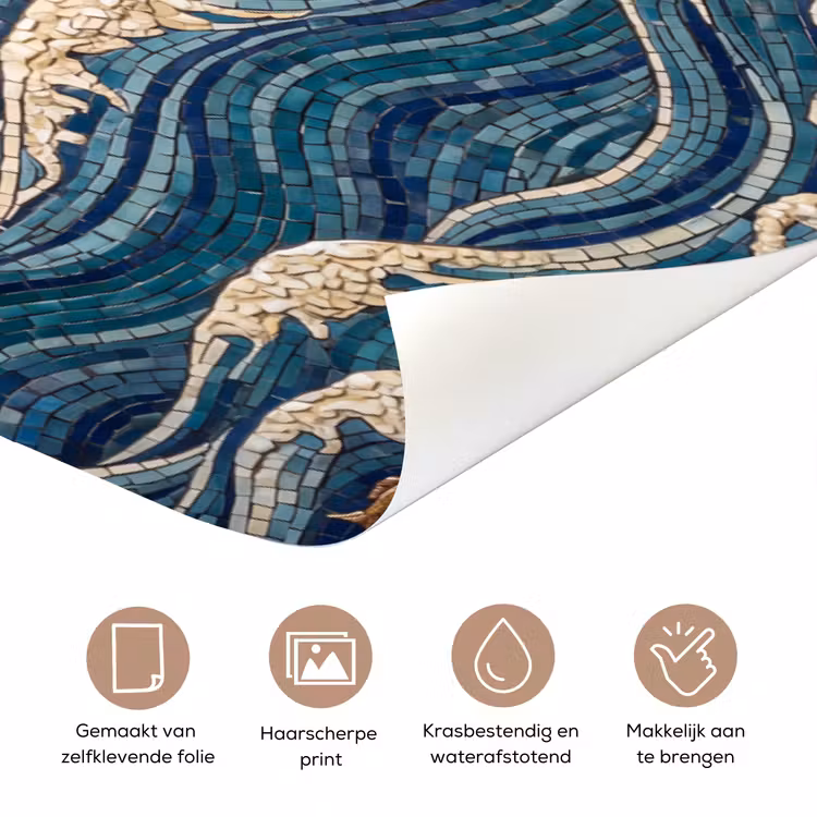Onderwater - Koraal - Vis - Natuur - Kunst deurposter klein -closeup_NL