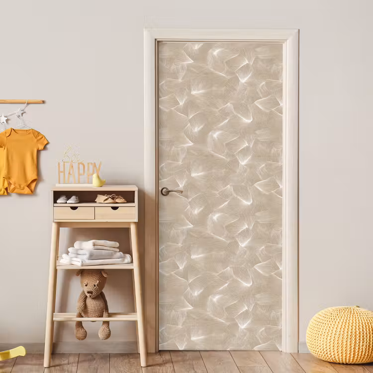 Organisch - Textuur - Beige deurposter klein 289 -sfeer4
