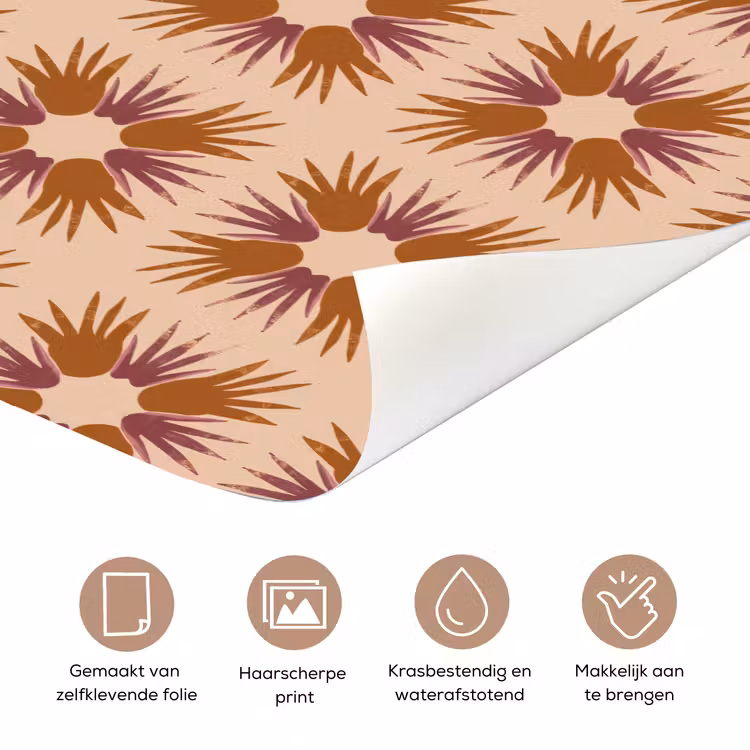 Ornament - Patroon - Oker deurposter klein 289 -closeup_NL