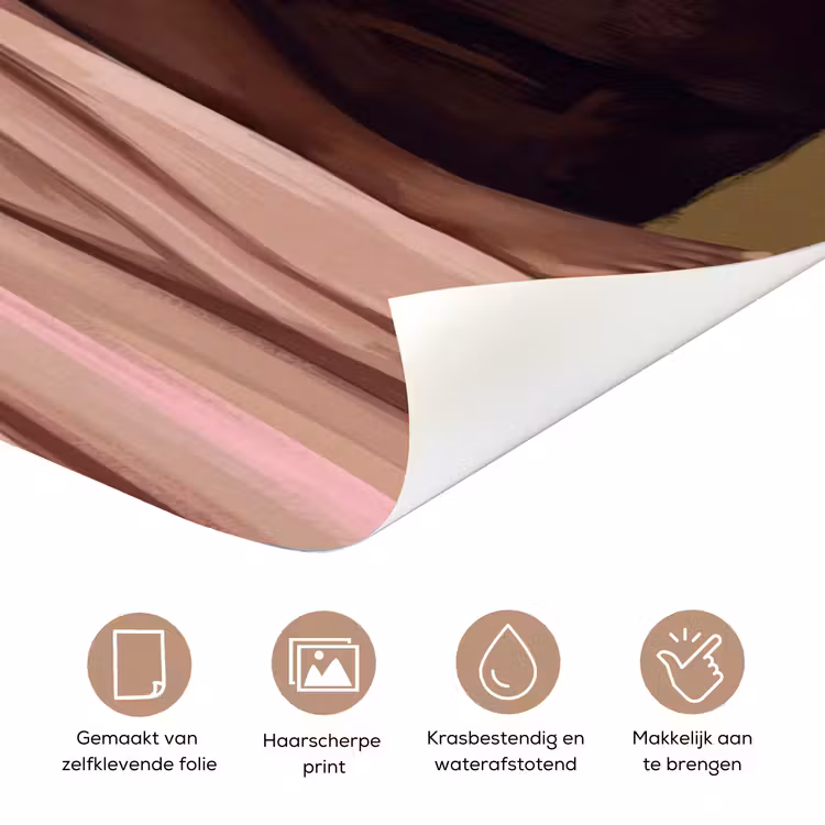 Paard - Klassiek - Oker deurposter klein -closeup_NL