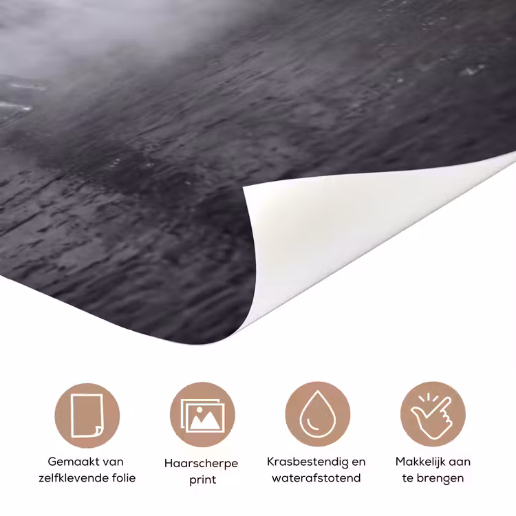 Paard - Magisch - Zwart deurposter klein -closeup_NL