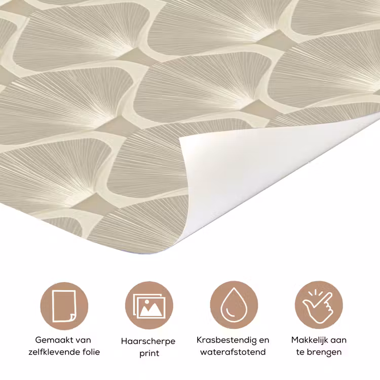 Paneel - Ginkgo - Zand deurposter klein 289 -closeup_NL