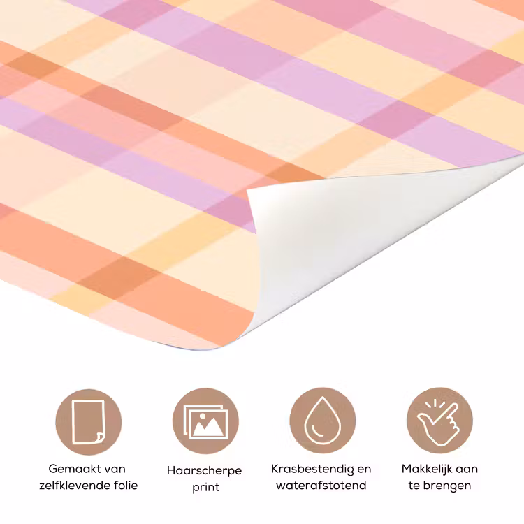 Pastel - uitpatroon - Geometrisch deurposter klein 289 -closeup_NL