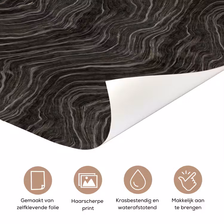 Patroon - Contrast - Antraciet deurposter klein 289 -closeup_NL