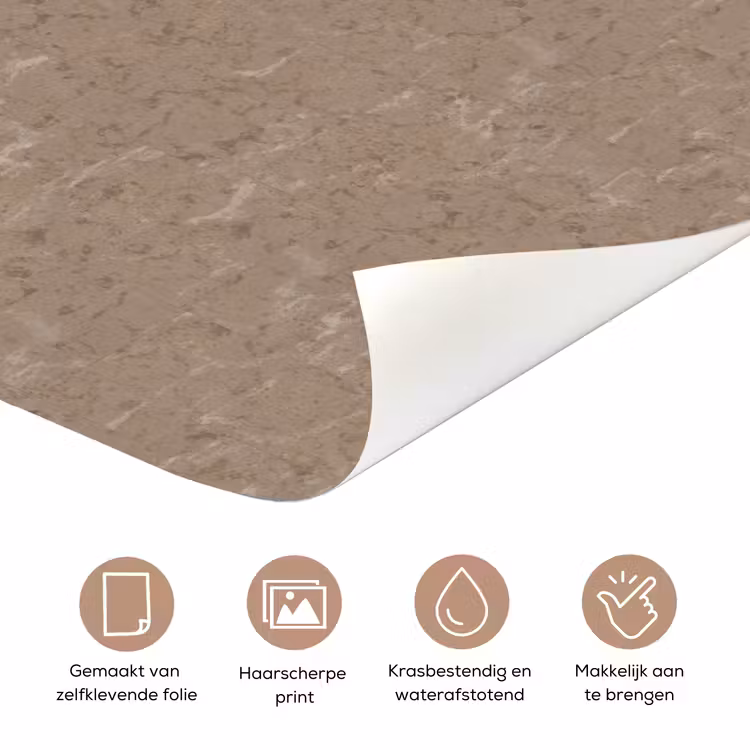Patroon - Kalksteen - Beige deurposter klein 289 -closeup_NL