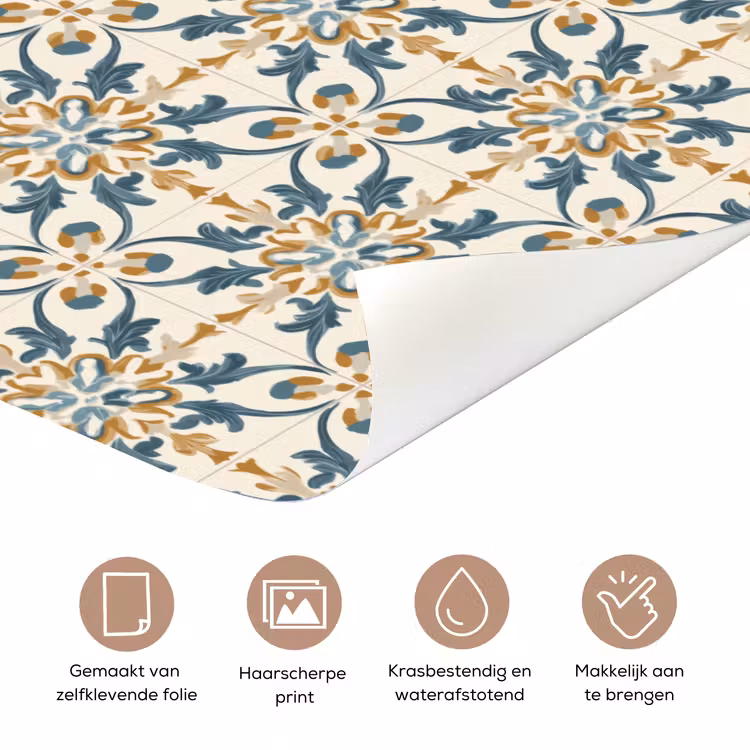 Patroon - Klassiek - Kleurrijk deurposter klein 289 -closeup_NL