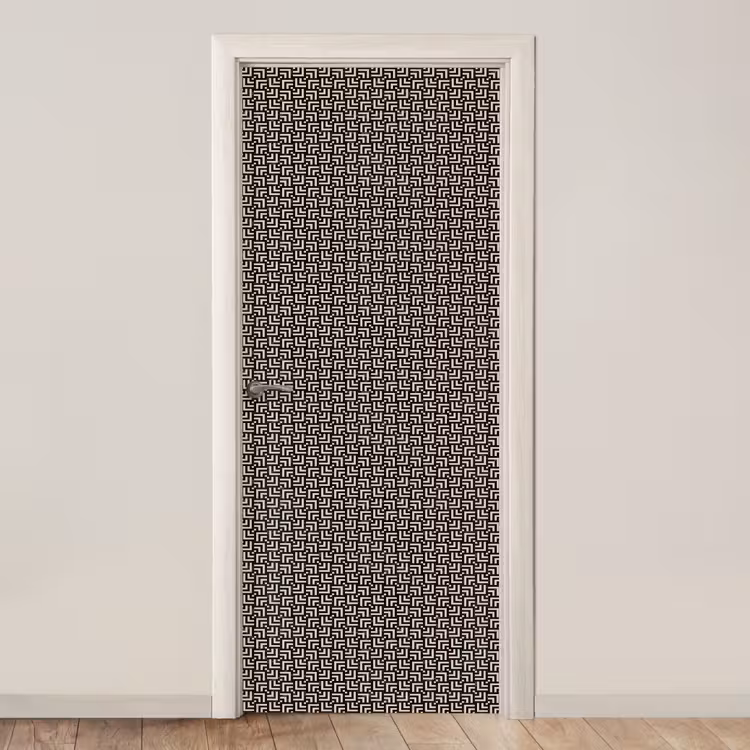 Patroon - Marmer - Zwart deurposter klein 289 -3d_beige