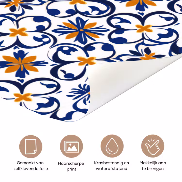 Patroon - Modern - Kleurrijk deurposter klein 289 -closeup_NL