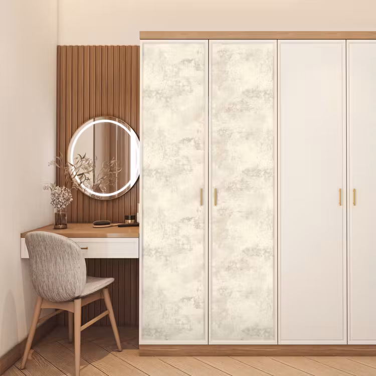 Patroon - Organisch - Beige deurposter klein 289 -sfeer3