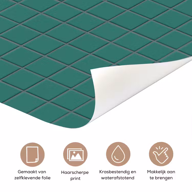 Patroon - Patroon - Smaragd deurposter klein 289 -closeup_NL