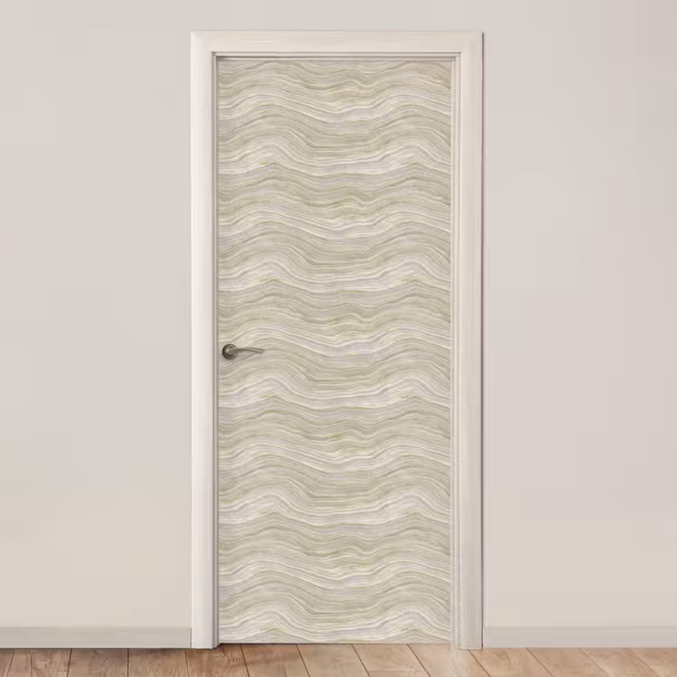 Patroon - Sereen - Groen deurposter klein 289 -3d_beige