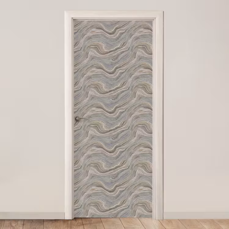 Patroon - Sereen - Paars - Groen deurposter klein 289 -3d_beige