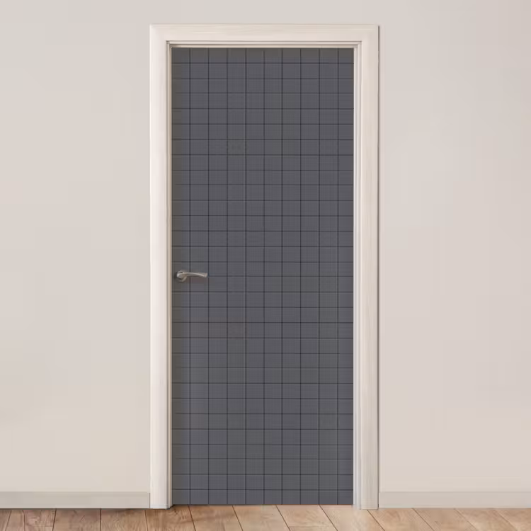 Patroon - Tegel - Grafiet - Grijs deurposter klein 289 -3d_beige