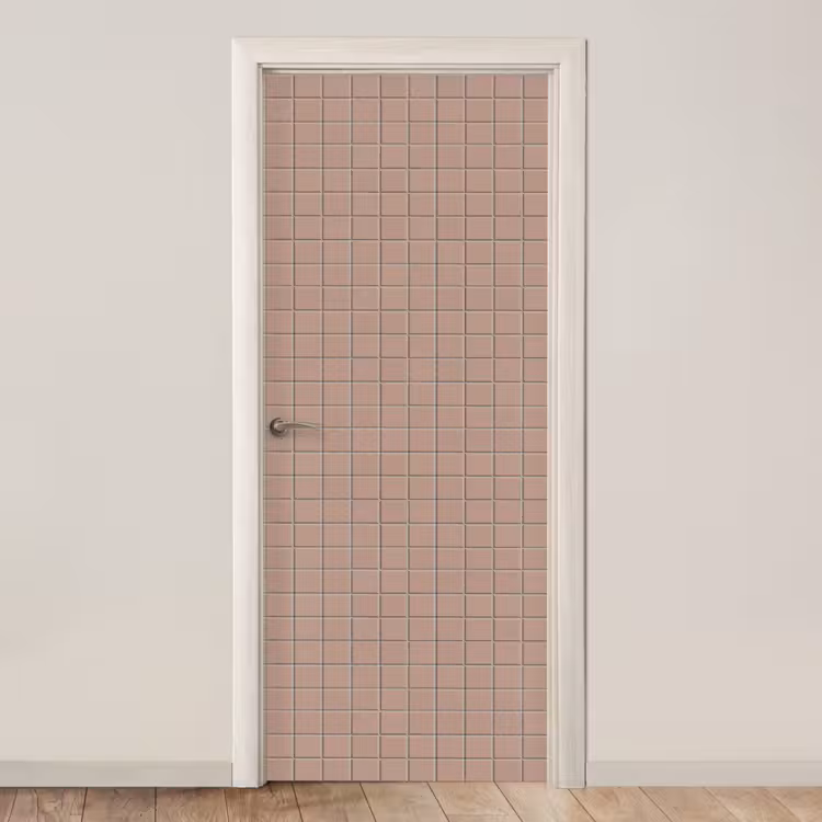 Patroon - Tegel - Oudroze deurposter klein 289 -3d_beige