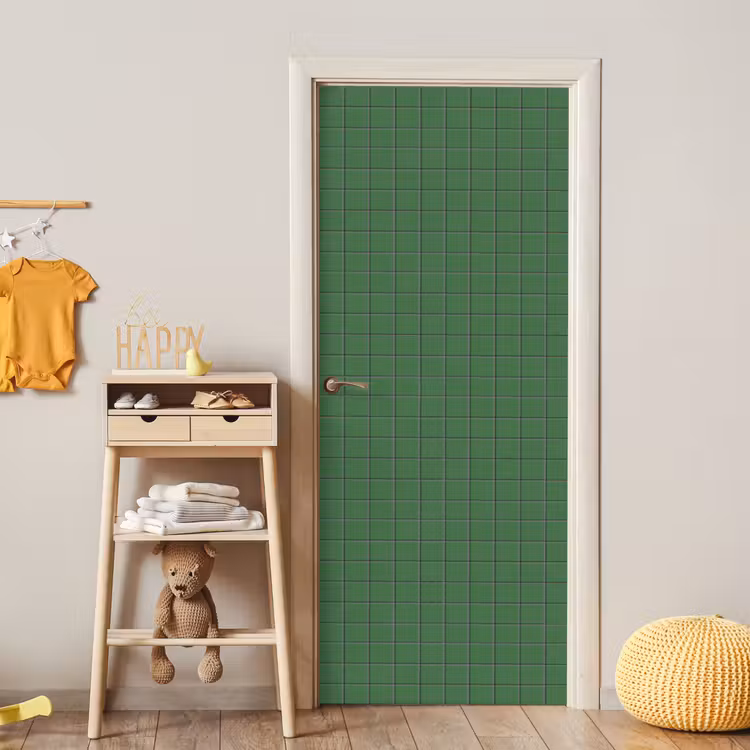 Patroon - Tegels - Groen deurposter klein 289 -sfeer4