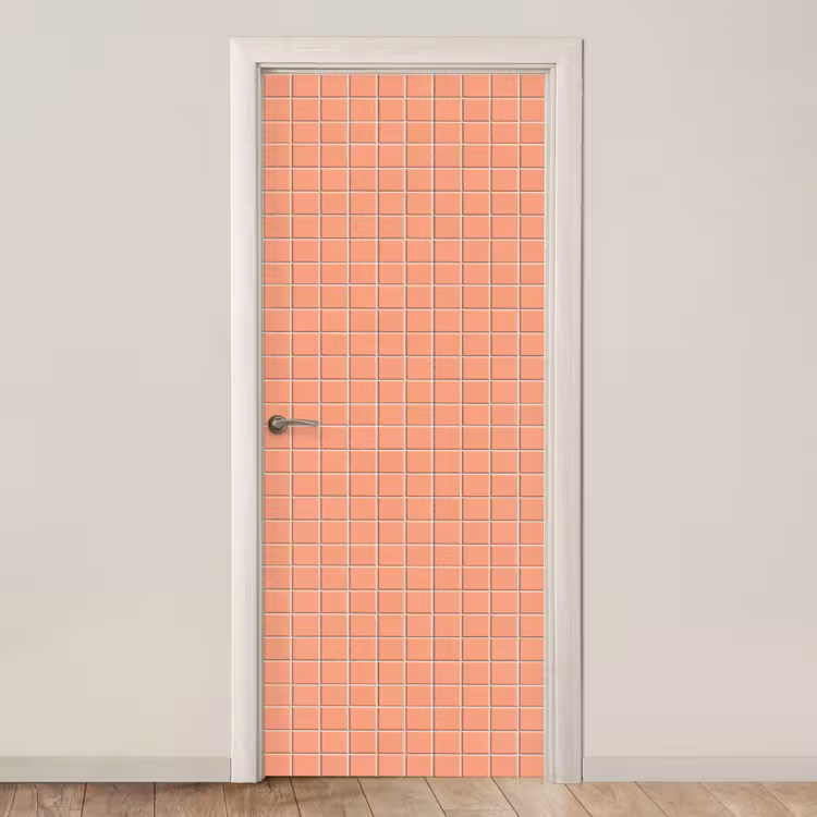 Patroon - Tegels - Perzik deurposter klein 289 -3d_beige