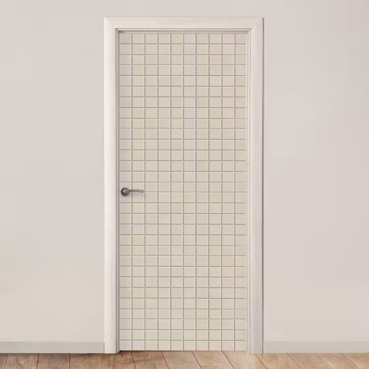 Patroon - Tegels - Taupe deurposter klein 289 -3d_beige