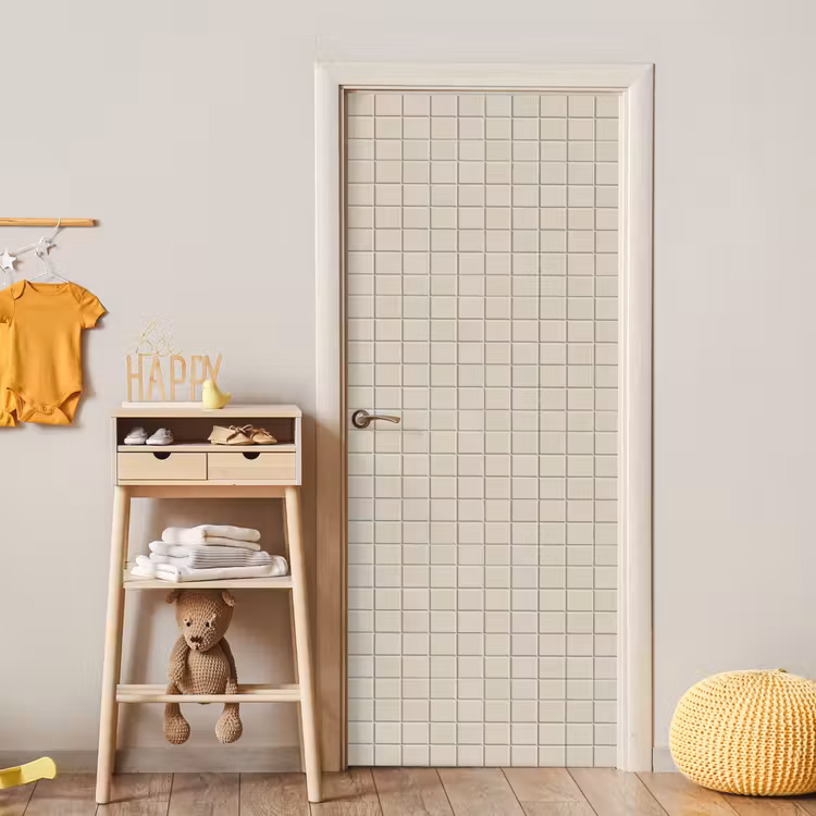 Patroon - Tegels - Taupe deurposter klein 289 -sfeer4