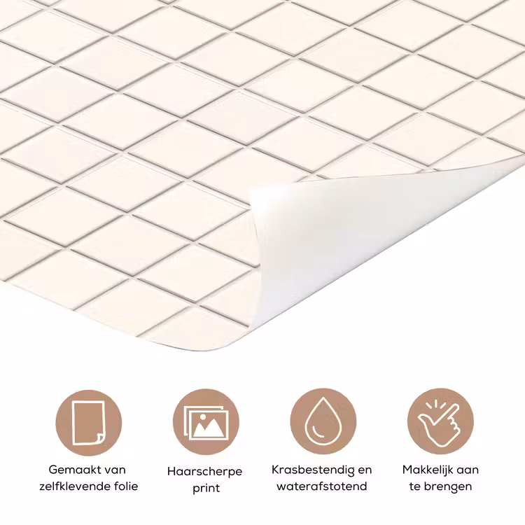 Patroon - Tegels - Wit deurposter klein 289 -closeup_NL