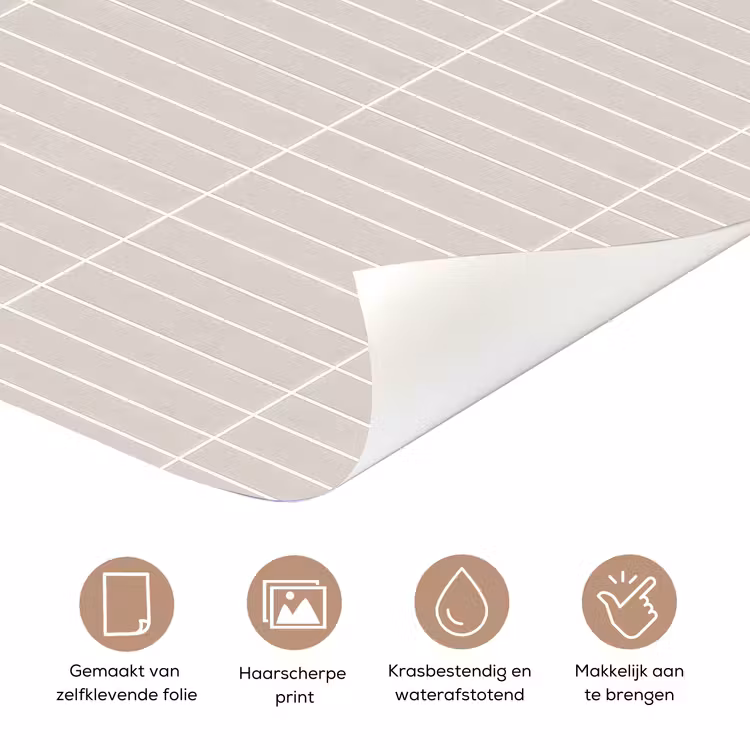 Patroon - Tegels - Zand deurposter klein 289 -closeup_NL