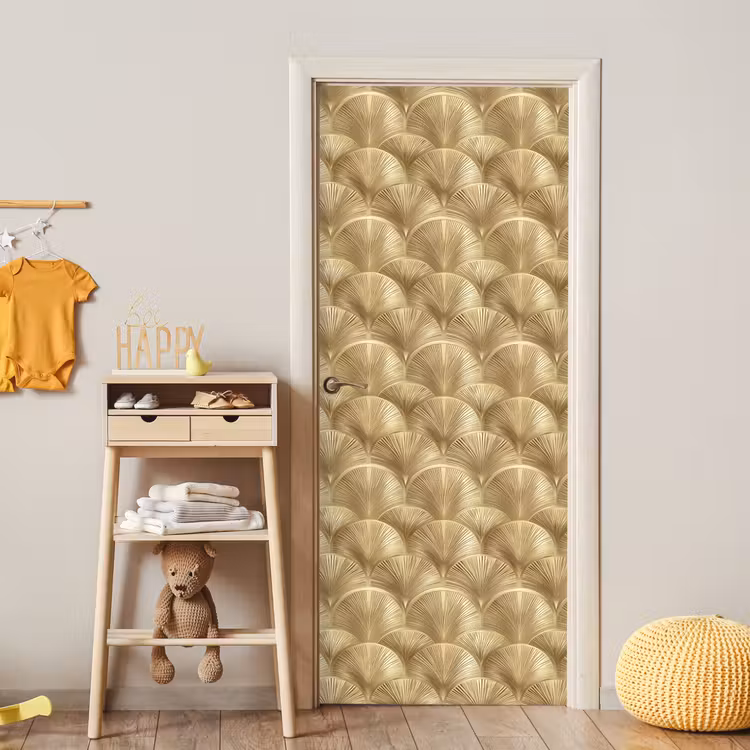 Patroon - Waaier - Goud deurposter klein 289 -sfeer4