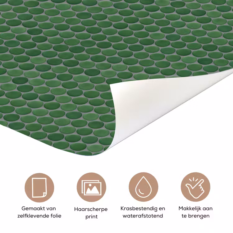Penny - Mozaïek - Bosgroen - Green deurposter klein 289 -closeup_NL