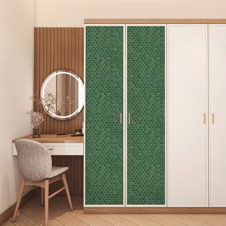 Penny - Mozaïek - Bosgroen - Green deurposter klein 289 -sfeer3
