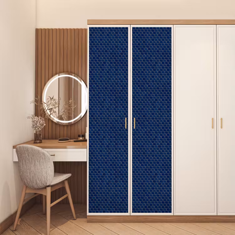 Penny - Mozaïek - Donkerblauw deurposter klein 289 -sfeer3