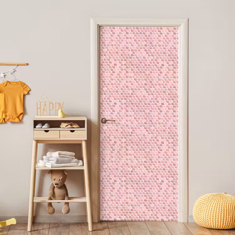 Penny - Mozaïek - Lichtroze deurposter klein 289 -sfeer4
