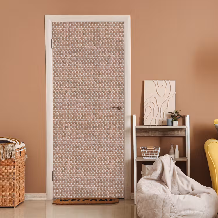 Penny - Mozaïek - Oudroze - Terracotta deurposter klein 289 -sfeer1