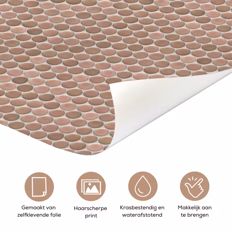 Penny - Mozaïek - Oudroze - Terracotta deurposter klein 289 -closeup_NL